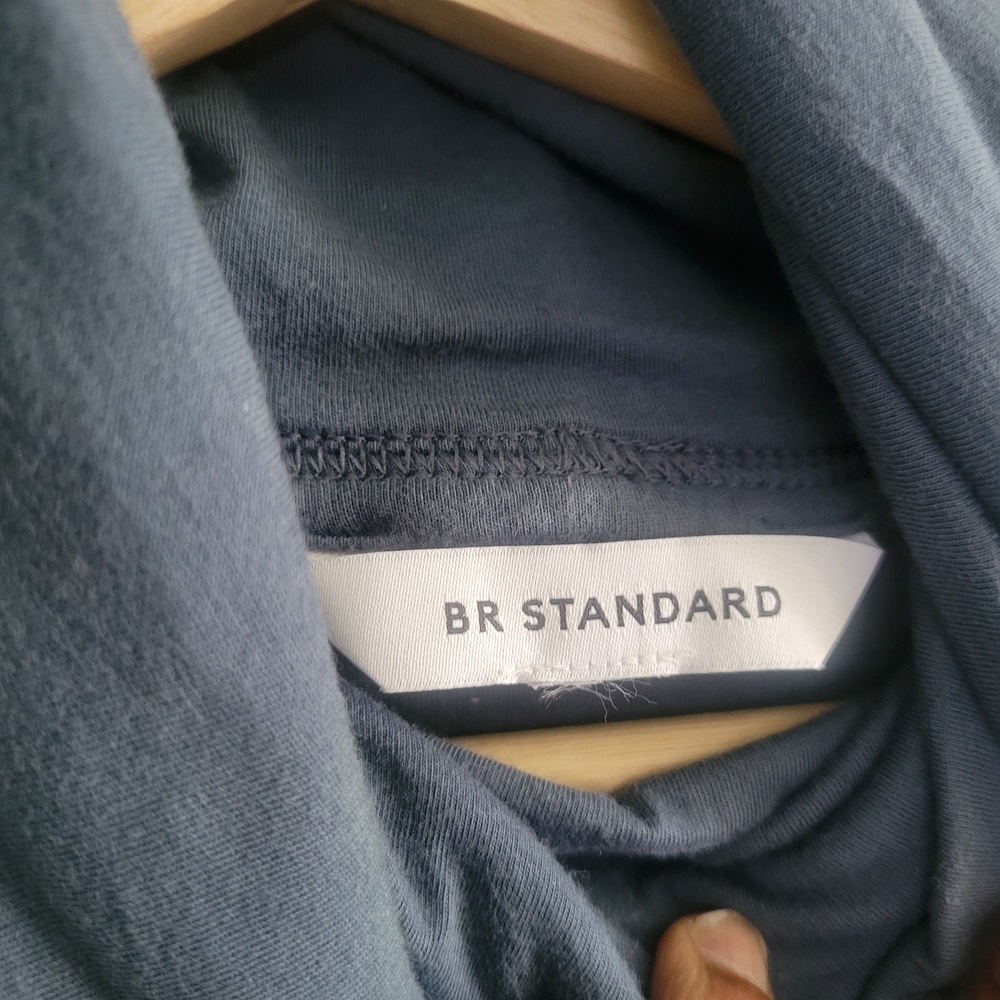 BANANA REPUBLIC (B. R Standard Line) Men's Size L Blue Hoodie - Picture 4 of 10